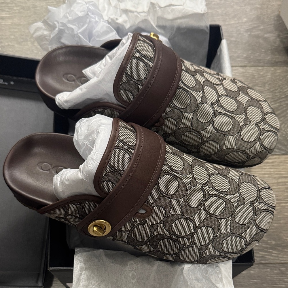 Coach Signature Maple Clogs